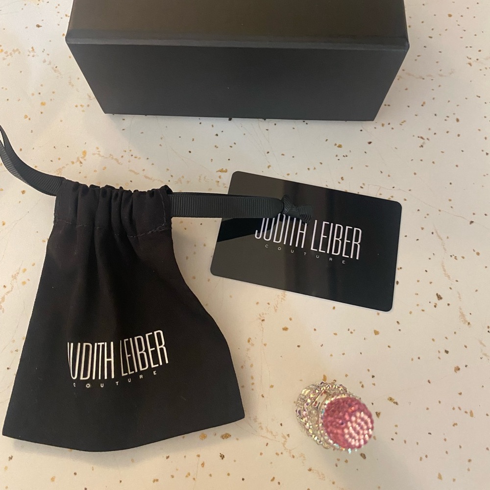 Brand new, never used Judith Leiber lipstick pill case